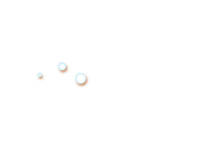 Front floating bubbles